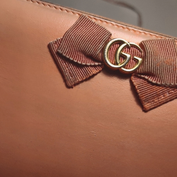 Gucci vintage "marmont bow" leather wallet - Picture 5 of 11